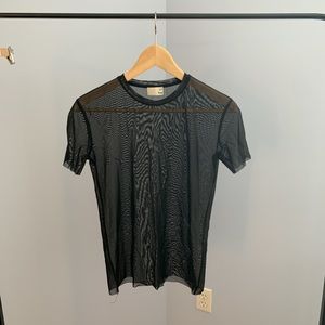 ARITZIA/WILFRED FREE - SHEER TEE